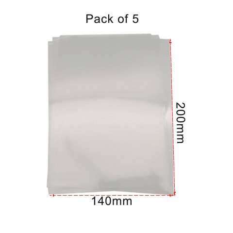 FEP film 50 micron - set of 5 sheets A4 - www.